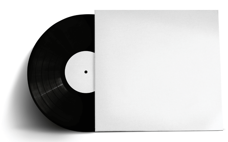 record inside a cover